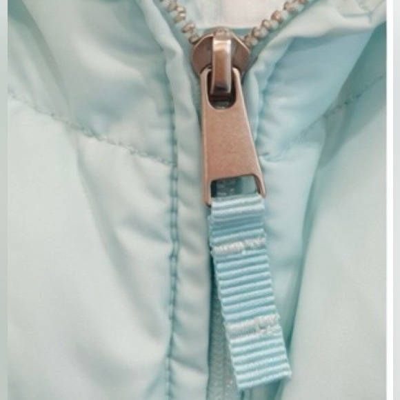 Talbots Aqua Down Puffer Vest with Removable Faux Fur Collar - Picture 6 of 6